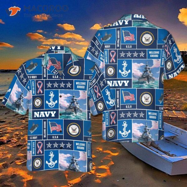 Welcome Aboard, Veteran Soldier Of The Us Navy! Hawaiian Shirt Optional.