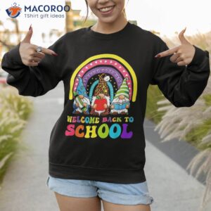 welcome back to school 2023 first day of gnomes kids shirt sweatshirt 1