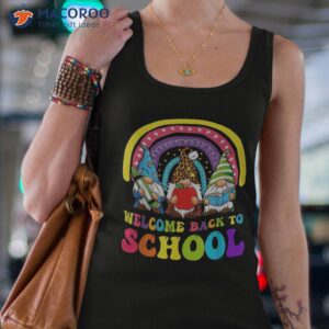 welcome back to school 2023 first day of gnomes kids shirt tank top 4