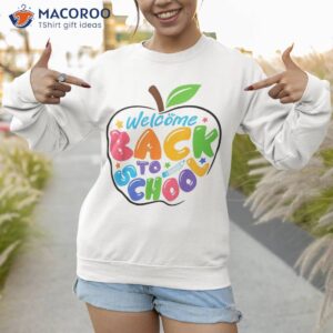 welcome back to school 2023 happy first day of kids shirt sweatshirt