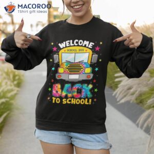 welcome back to school funny outfit bus driver shirt sweatshirt 1