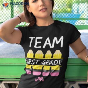 welcome team first grade back to school fun teacher students shirt tshirt 1