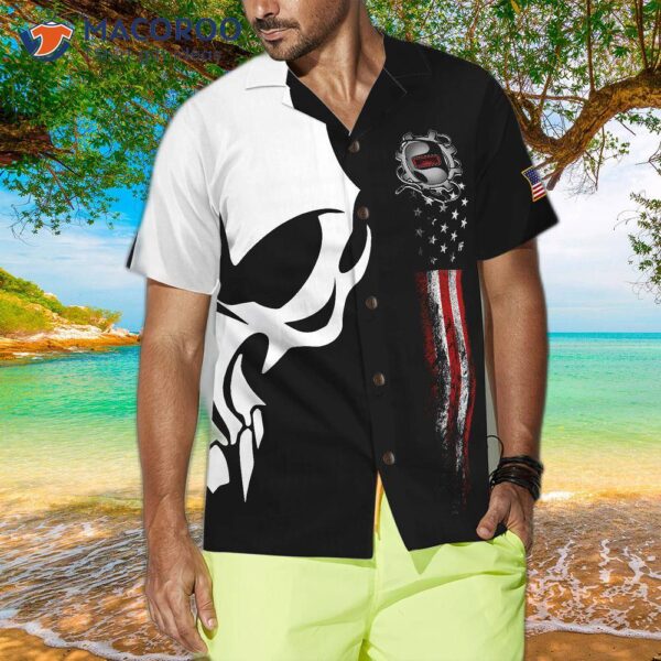 Welder Pride Skull 2 Hawaiian Shirt