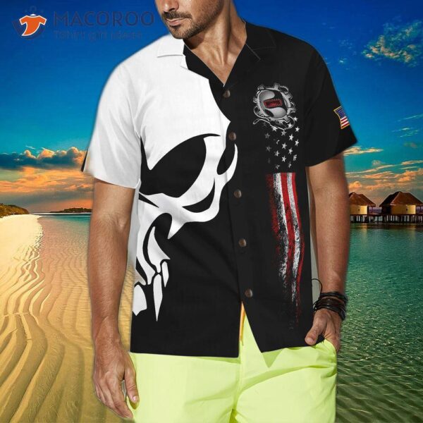 Welder Pride Skull 2 Hawaiian Shirt