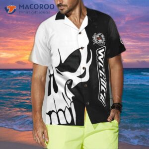 welder skull hawaiian shirt 3