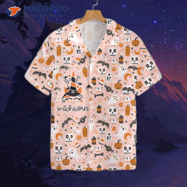 Whichicorn Halloween Unicorn Hawaiian Shirt