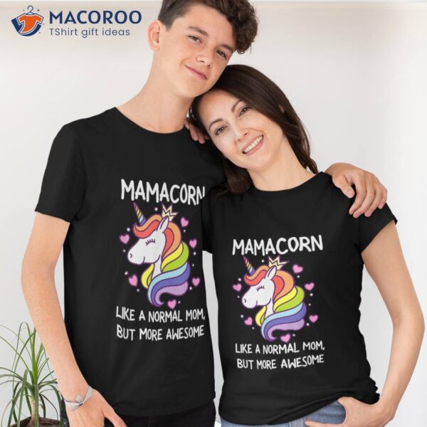 Wo Funny Mamacorn Unicorn Costume Mom Mother’s Day Shirt