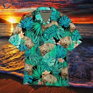 Wombat Tropical Flower Hawaiian Shirts