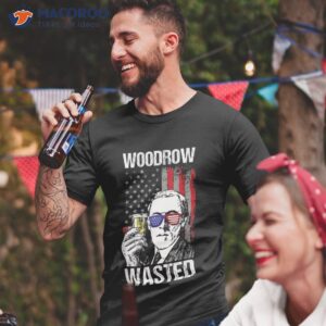 woodrow wasted 4th of july funny pun american flag patriotic shirt tshirt 2