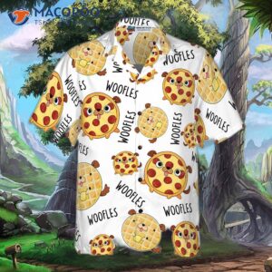 woofles pizza and cake hawaiian shirt 1