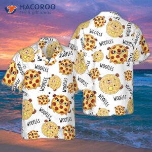 woofles pizza and cake hawaiian shirt 3