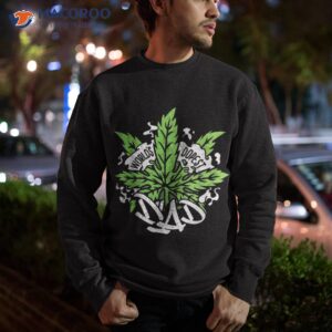 world s dopest dad cannabis leaf weed father gift shirt sweatshirt