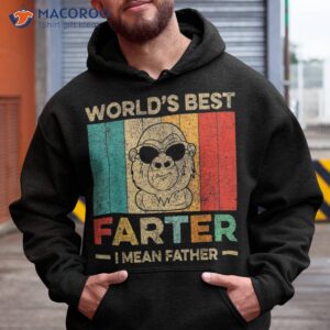Worlds Best Farter I Mean Father Fathers Day Monkey Dad Shirt