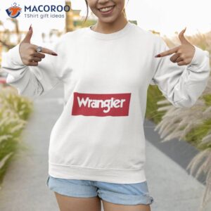 wrangler logo shirt sweatshirt