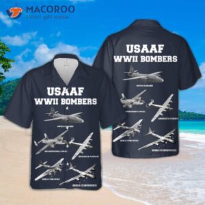 Wwii U.s. Army Air Force Heavy Bomber Hawaiian Shirt