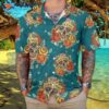 Yellow Roses, Sugar Skulls, Hawaiian Shirt, Mexican Skull Shirt: Best Day Of The Dead Gift