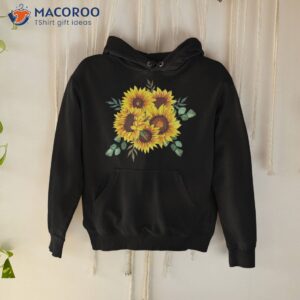 Yellow Sunflower Floral Watercolor Positivity Shirt