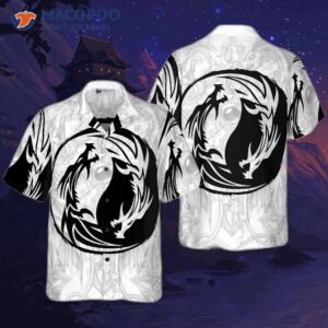 yin yang dragon hawaiian shirt 0