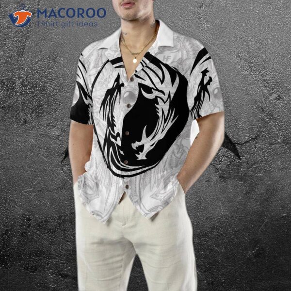 Yin Yang Dragon Hawaiian Shirt