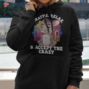 yoga breathe relax and accept the crazy shirt hoodie 2