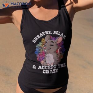 yoga breathe relax and accept the crazy shirt tank top 2