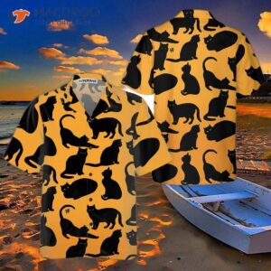yoga cat hawaiian shirt funny shirt for adults cat themed gift lovers 0