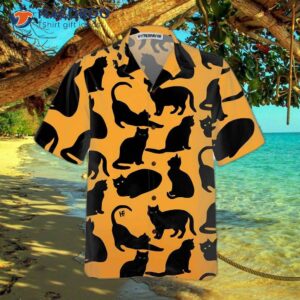 yoga cat hawaiian shirt funny shirt for adults cat themed gift lovers 2