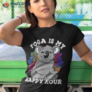 yoga is my happy hour shirt tshirt 1