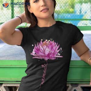 yoga namaste lotus flower water lily shirt tshirt 1