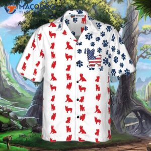 yorkie american flag hawaiian shirt 2