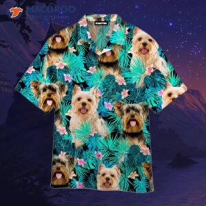 Yorkshire Terrier Hawaiian Tropical Shirts