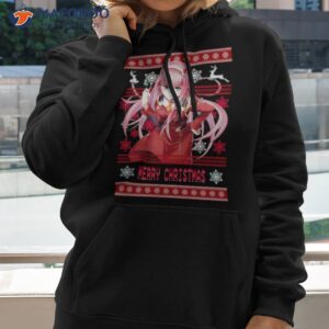 zero two derling in the franxx anime ugly christmas pattern shirt hoodie 2