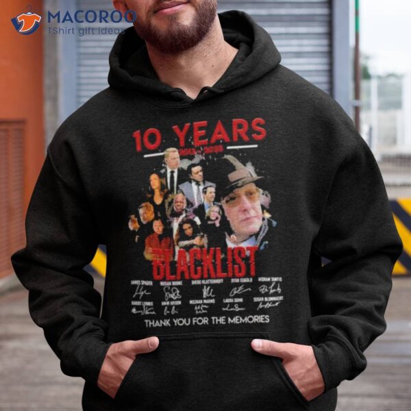 10 Years 2013 – 2023 Blacklist Thank You For The Memories Shirt