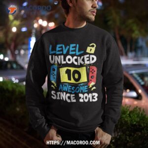 10th birthday boy level 10 unlocked awesome 2013 video gamer shirt sweatshirt