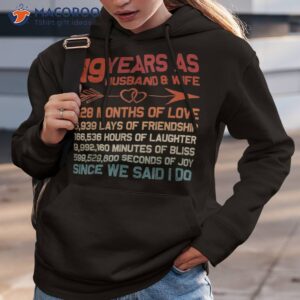 19 years as husband amp wife 19th anniversary gift for couple shirt hoodie 3