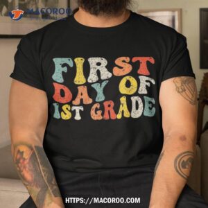1st Grade First Day Of School Teacher Student Boys Kids Shirt
