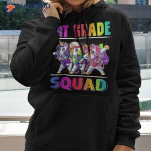 1st Grade Squad Dabbing Unicorn Back To School Backpack Girl Shirt