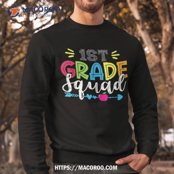 1st Grade Squad Team Back To School Teacher Student Kids Shirt