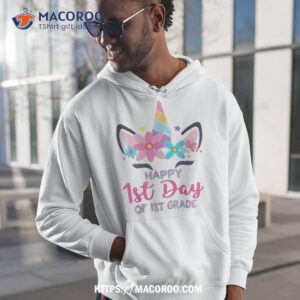 1st Grade Unicorn First Day Of School Shirt Back To Outfit