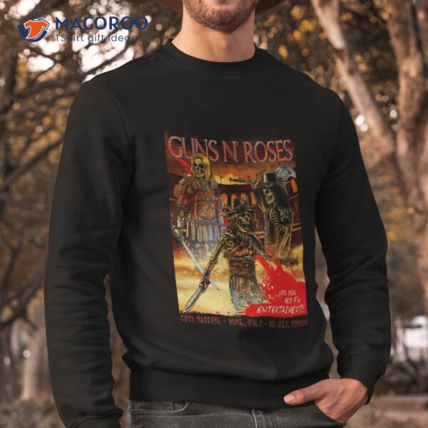 2023 Guns N’ Roses Rome Italy Evenshirt