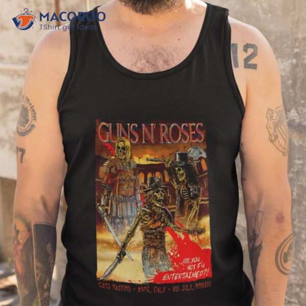 2023 Guns N’ Roses Rome Italy Evenshirt