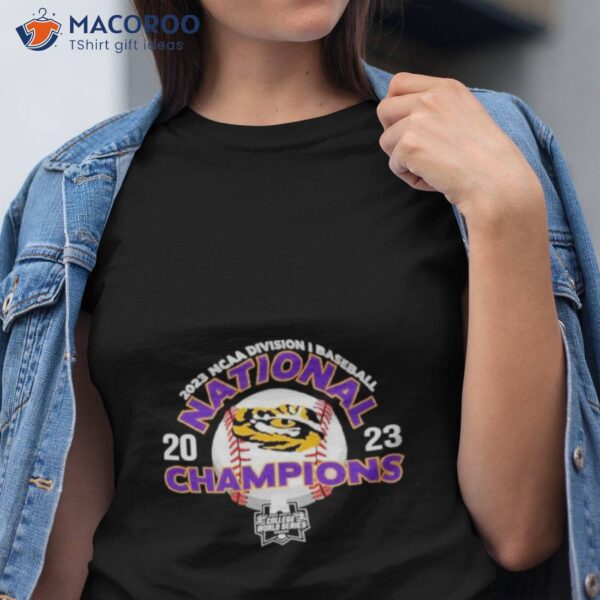 2023 Ncaa Di Baseball National Champions Lsu Tigers Logo Shirt