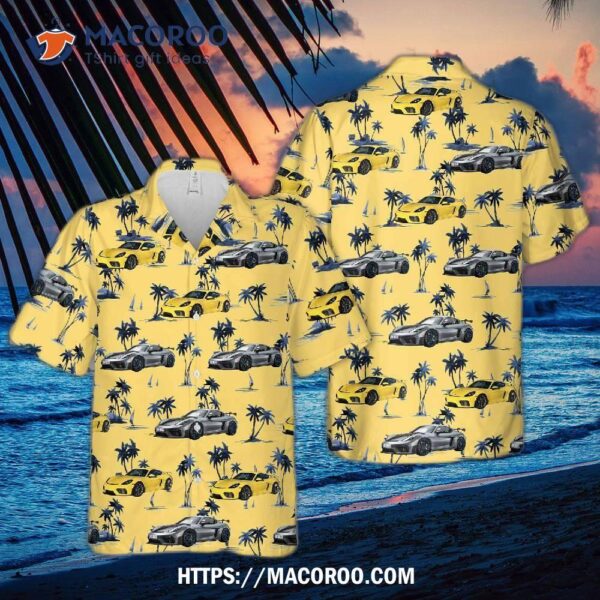 2023 Porsche 718 Cayman Gt4 Rs Hawaiian Shirt