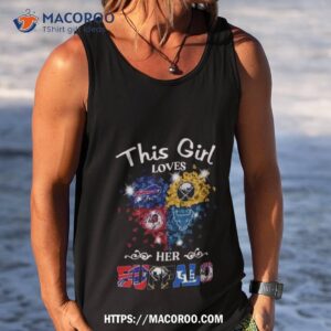 2023 this girl love her buffalo city team sport hearts shirt tank top