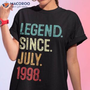25 Years Old Legend Since July 1998 25th Birthday Shirt