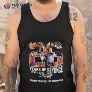 26 years of beyonce thank you for the memories renaissance 2023 world tour t shirt tank top