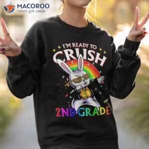 2nd grade dabbing bunny back to school i m ready crush shirt sweatshirt 2