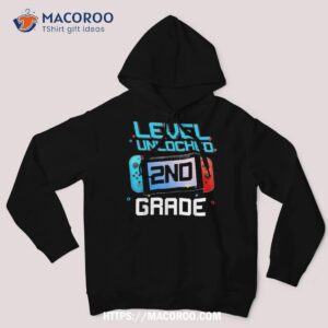 2nd grade level unlocked first day back to school video game shirt hoodie