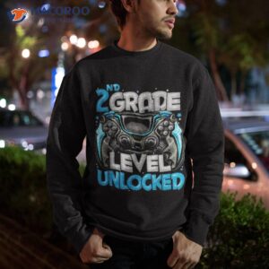 2nd grade level unlocked game on back to school shirt sweatshirt