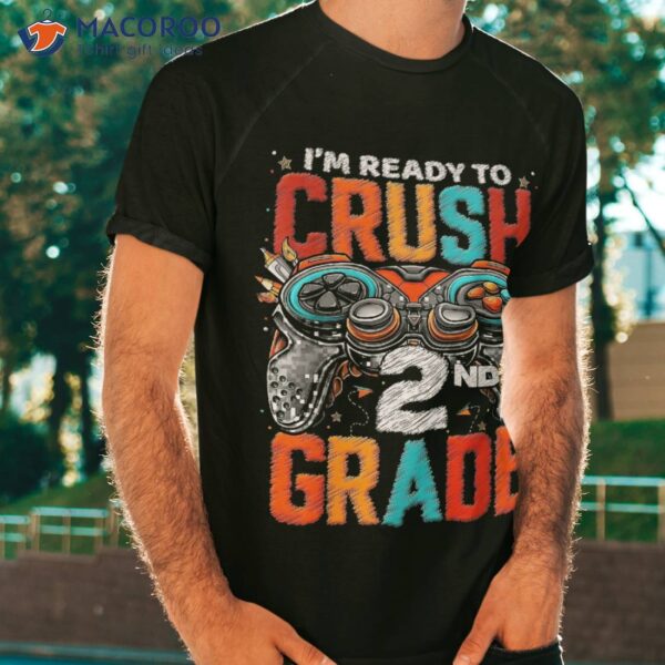 2nd Grade Level Unlocked Game On Back To School Shirt